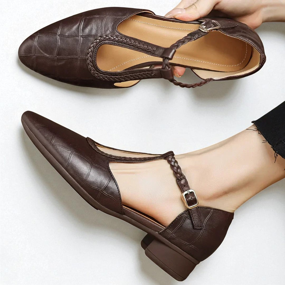 Kepa | Premium Leather-finish Material Mary Janes