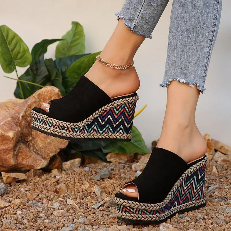 Monelle™ | Boho Wedge Sandals