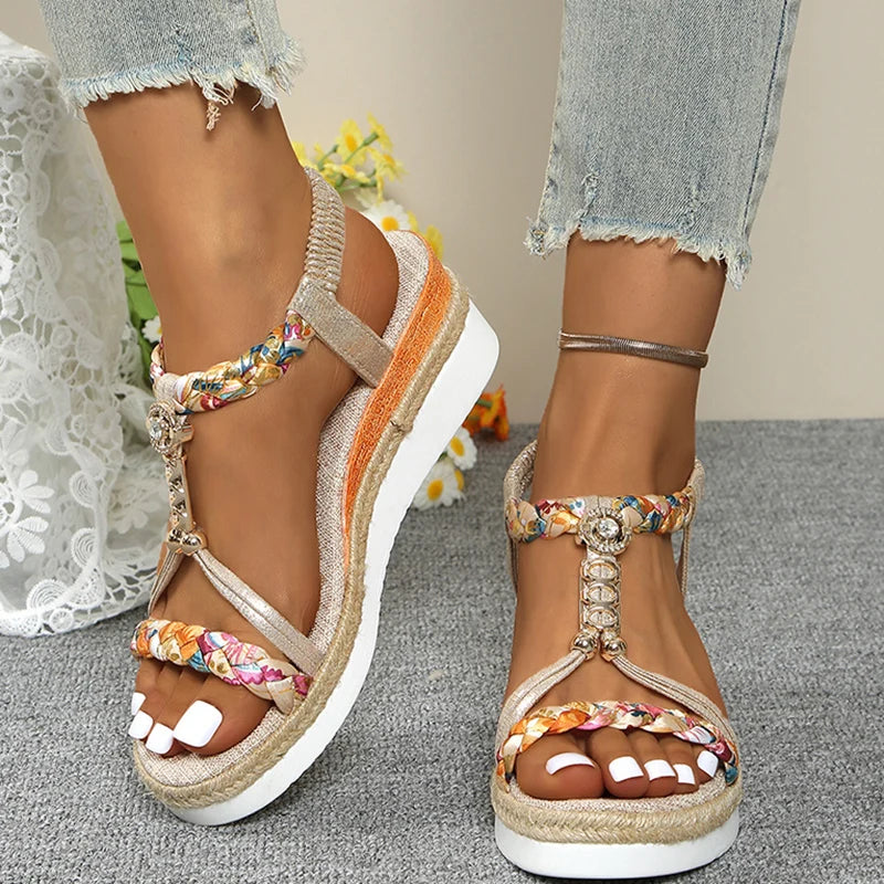 Isla | Braided Platform Sandals
