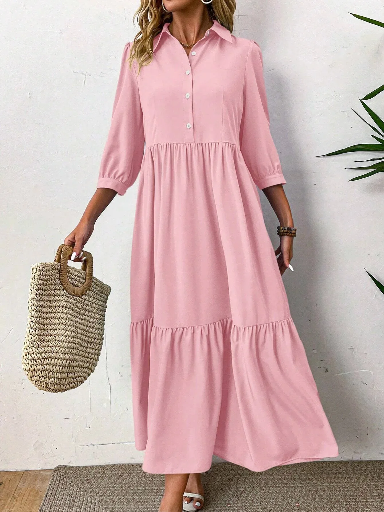 Monelle | Flowing Shirt Dress