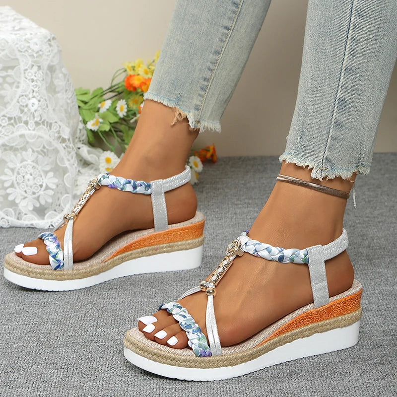 Isla | Braided Platform Sandals