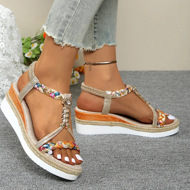 Isla | Braided Platform Sandals