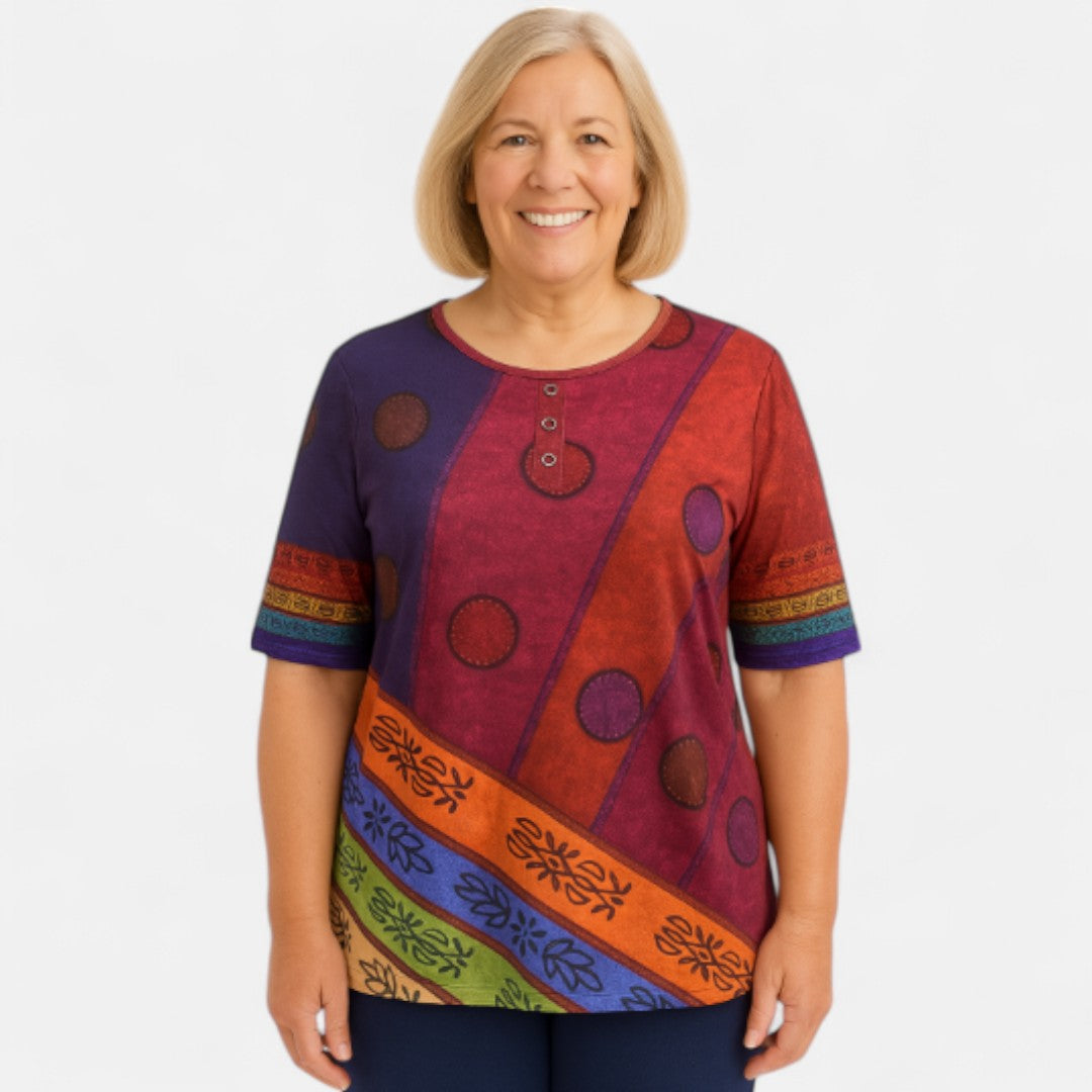 Monelle™ | Oversized Colourful Top