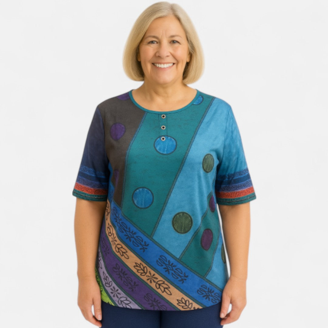 Monelle™ | Oversized Colourful Top