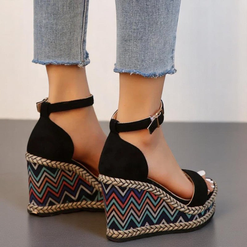 Monelle™ | Boho Wedge Sandals