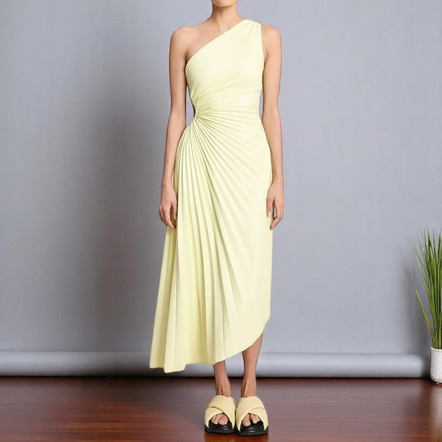 Monelle™ | Pleated Elegance Dress