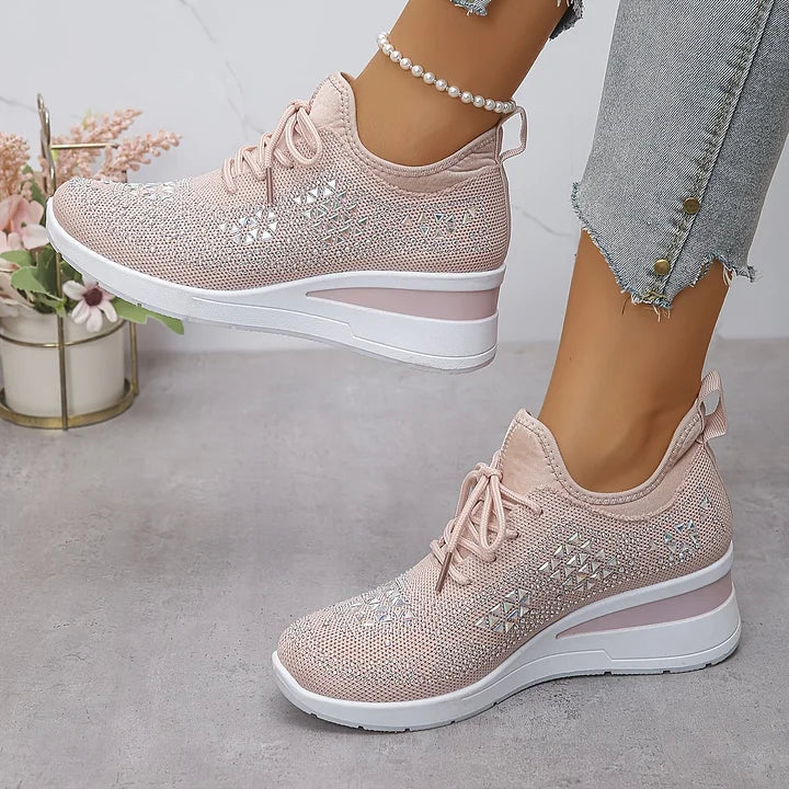 Joyce | Orthopedic Sneakers with Sparkling Rhinestones