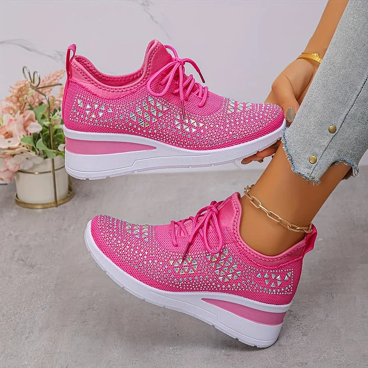 Joyce | Orthopedic Sneakers with Sparkling Rhinestones