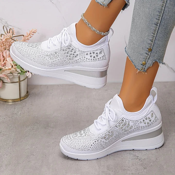 Joyce | Orthopedic Sneakers with Sparkling Rhinestones