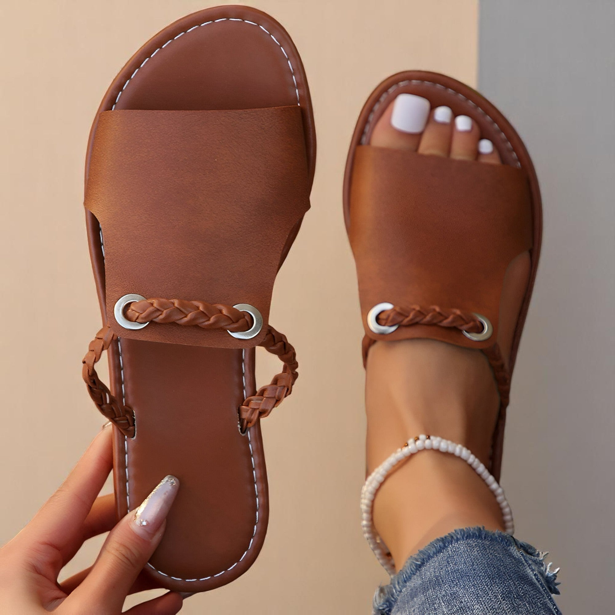 Monelle™ | Braided Slide Sandals