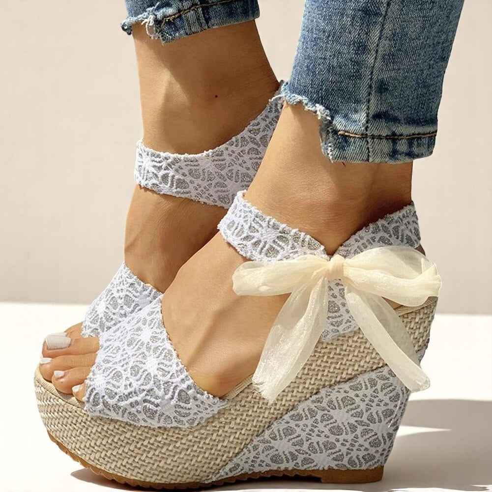 Monelle™ | Lace Bow Sandals