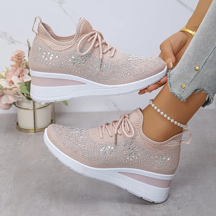 Joyce | Orthopedic Sneakers with Sparkling Rhinestones