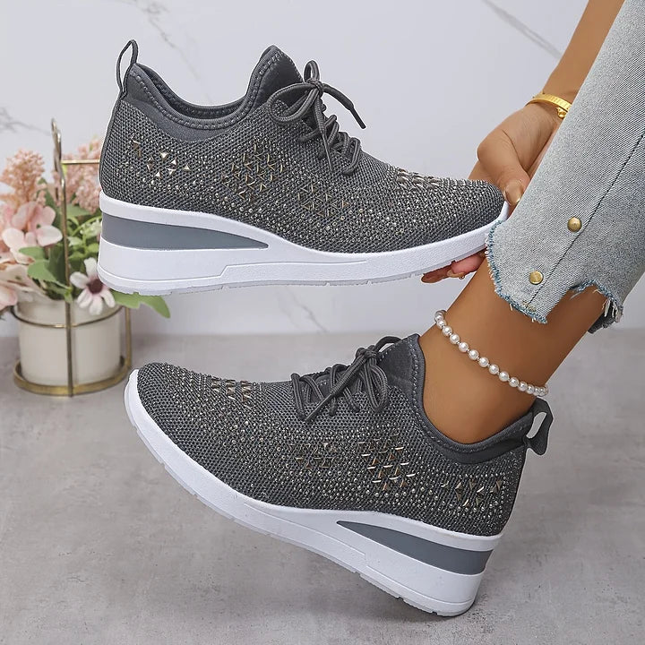 Joyce | Orthopedic Sneakers with Sparkling Rhinestones