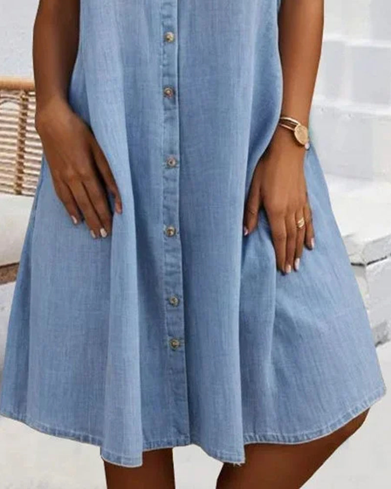 Monelle | Casual Denim Shirt Dress