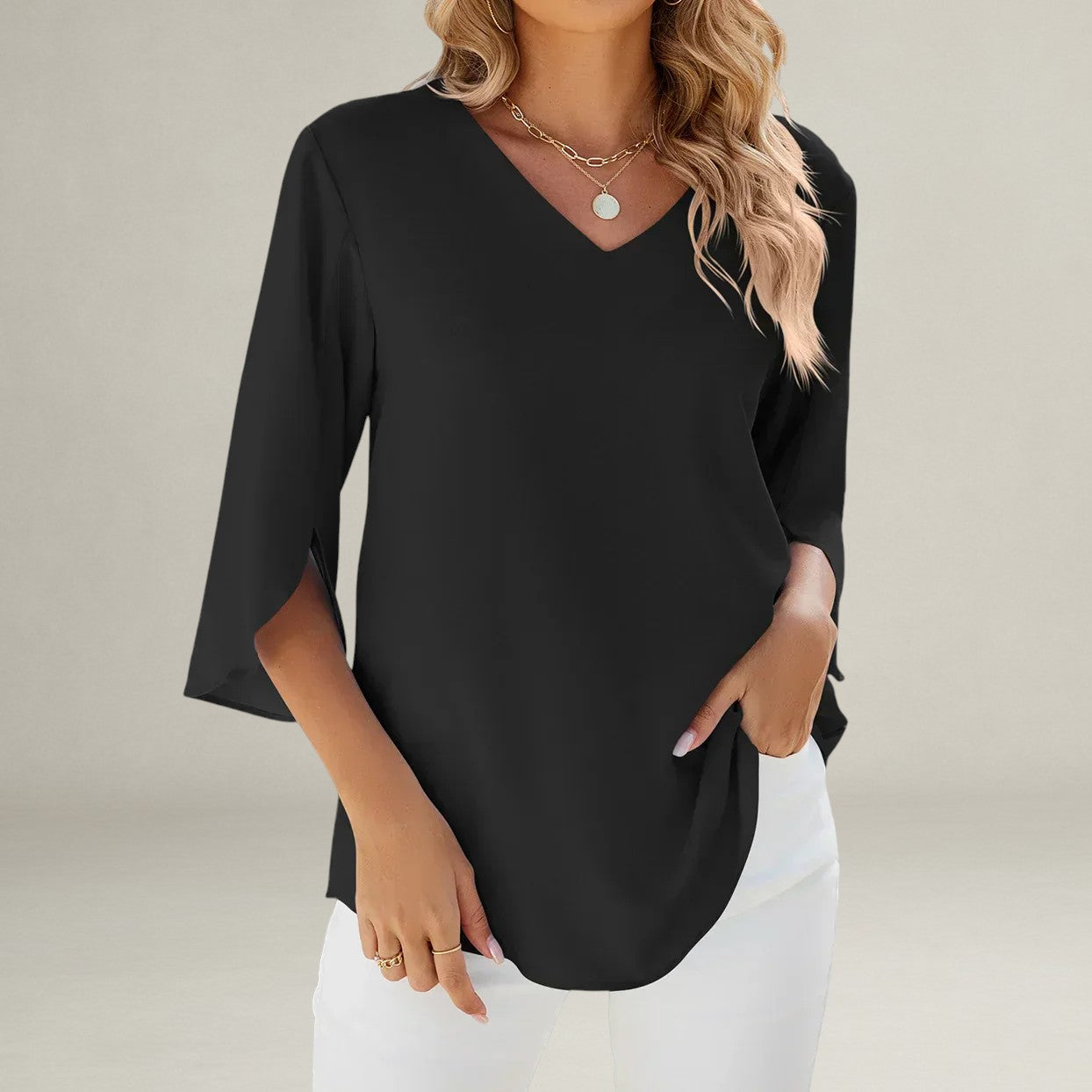Monelle™ | V-neck Blouse