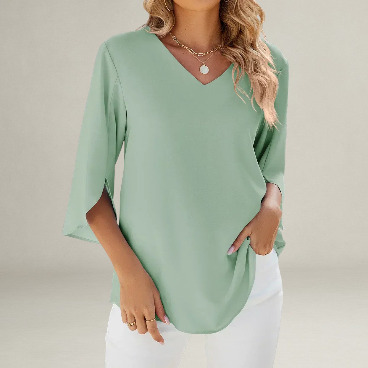 Monelle™ | V-neck Blouse