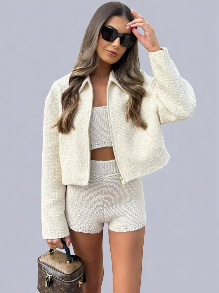 Monelle™ | Elegant Boucle Jacket