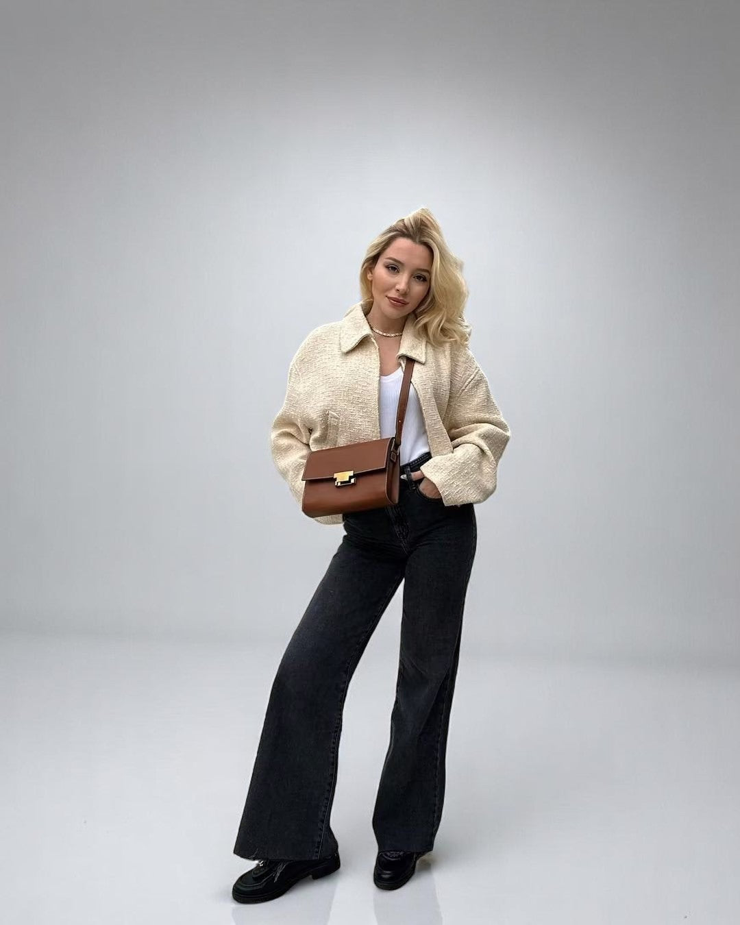 Monelle™ | Elegant Boucle Jacket