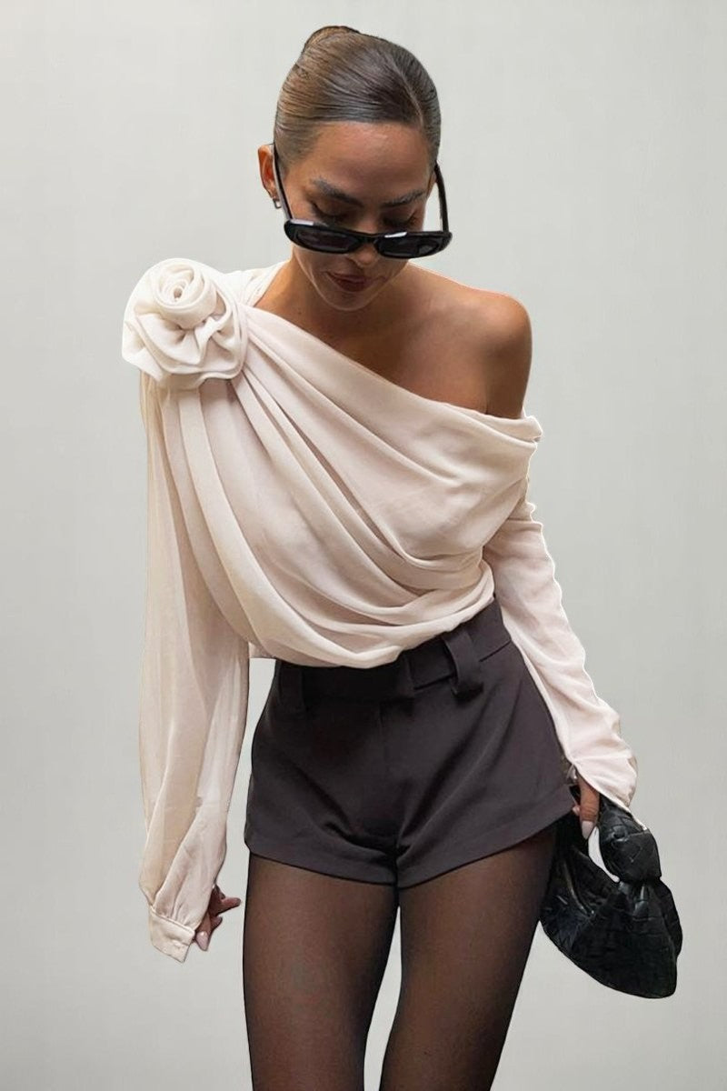 Monelle™ | Flower One Shoulder Top