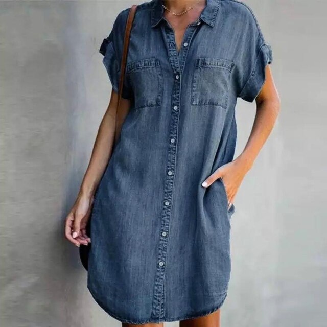 Monelle | Modern Denim Shirt Dress