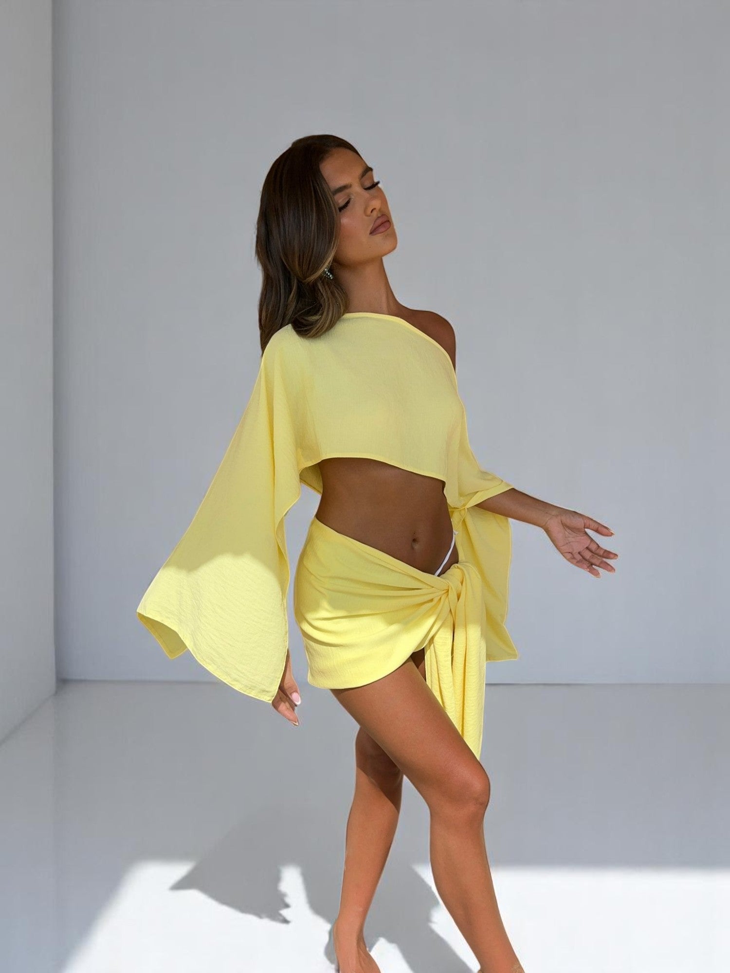 Monelle™ | Lemon Sarong Set