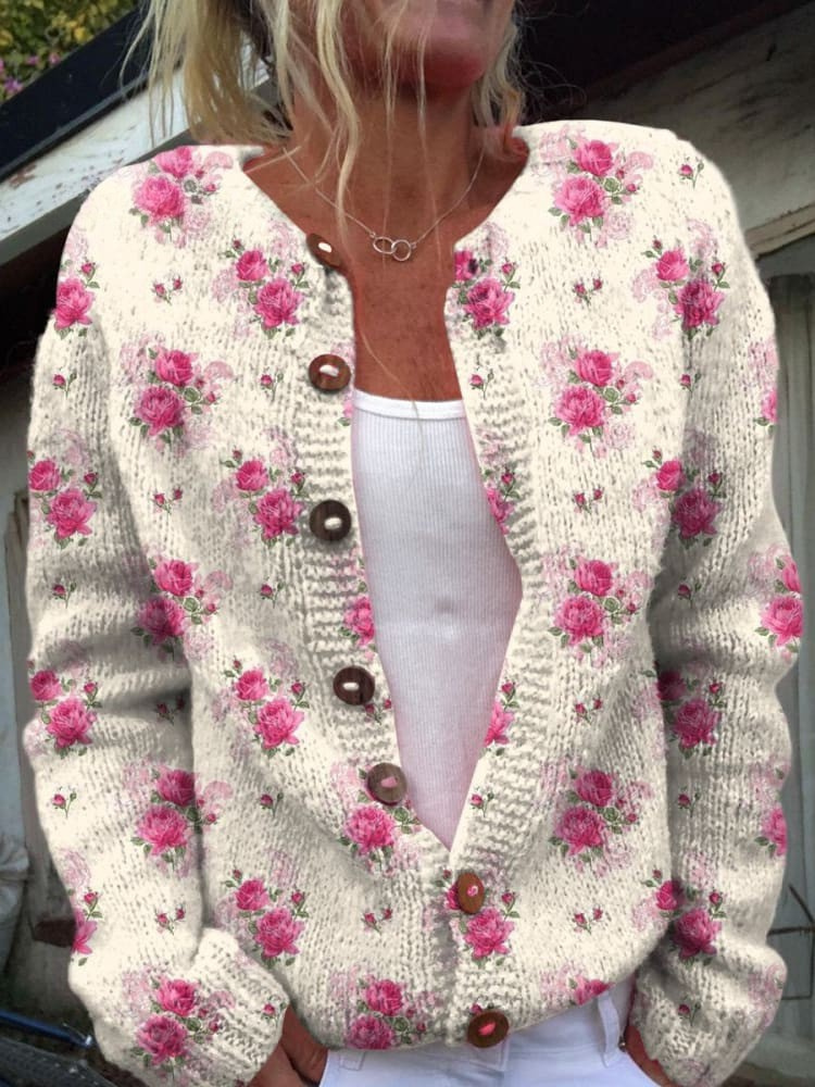 Rose™ | Autumn Pattern Cardigan