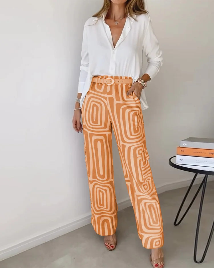 Laluna™ | Elegant Pant Set | Today Free Belt