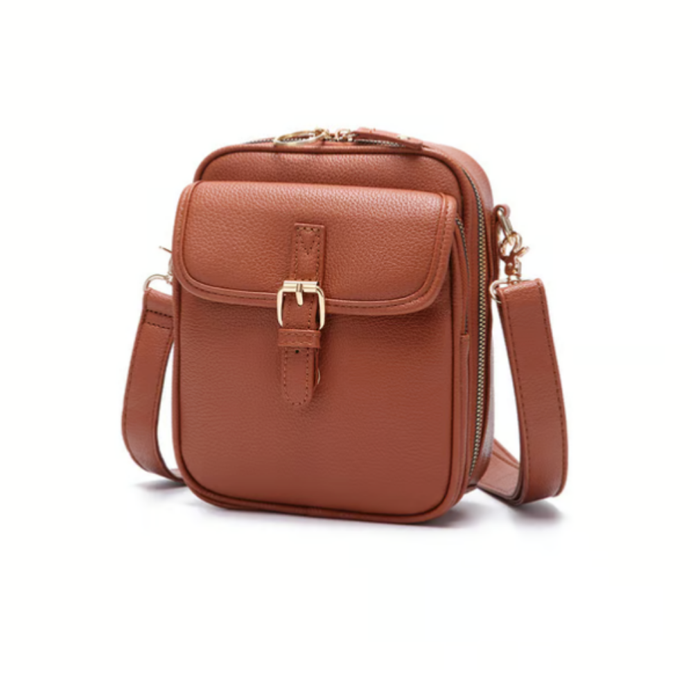 Crystal | Classic Leather Crossbody Bag
