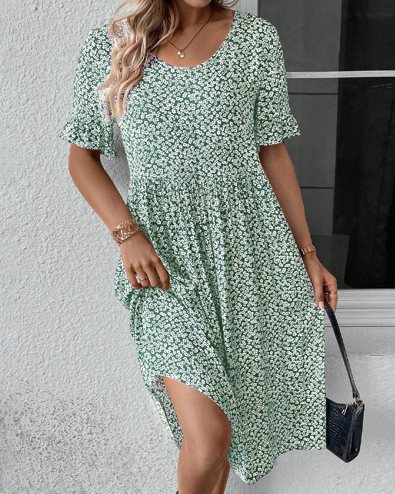 Grace™ | Elegant Floral Midi Dress