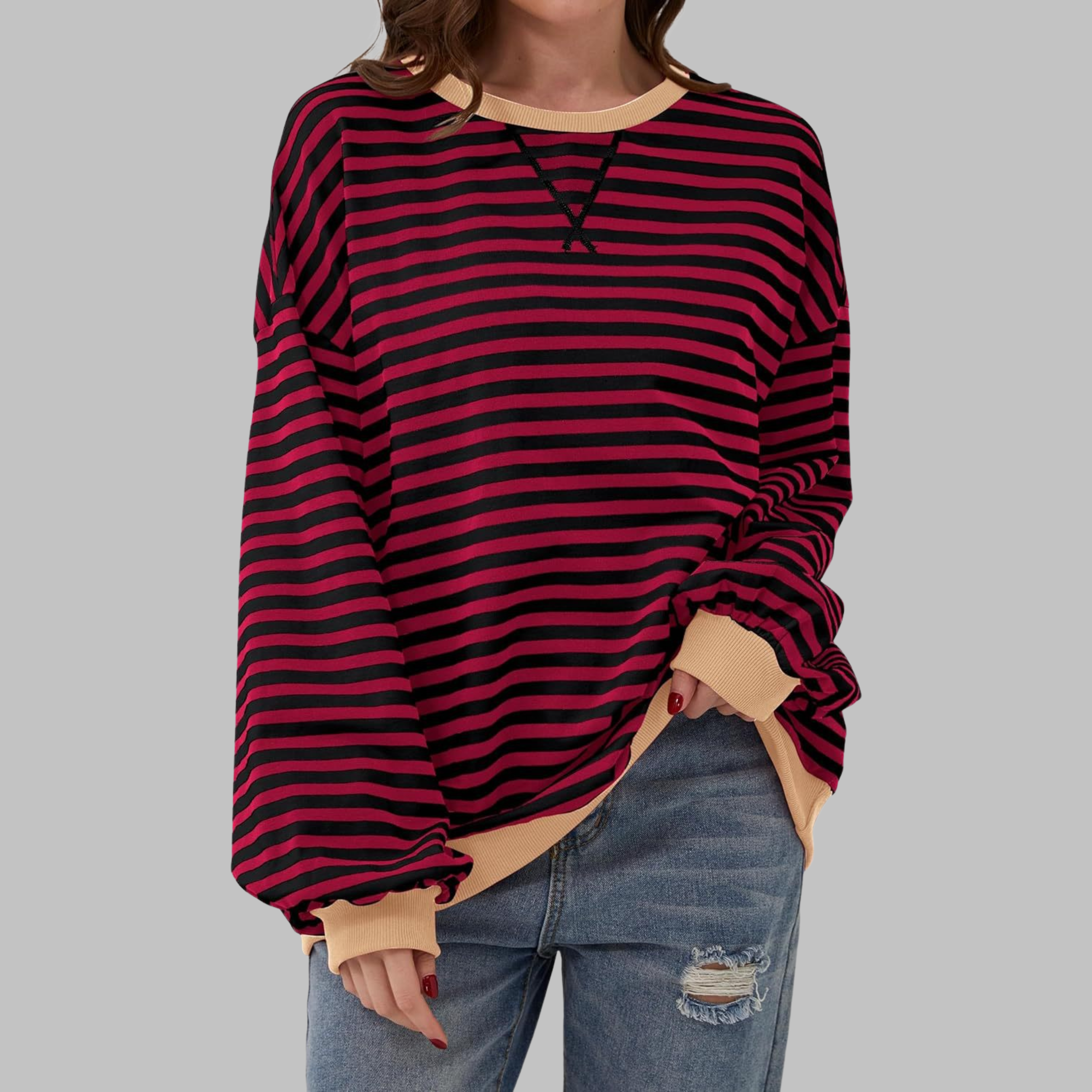 Bridget™ | Striped Knit Top