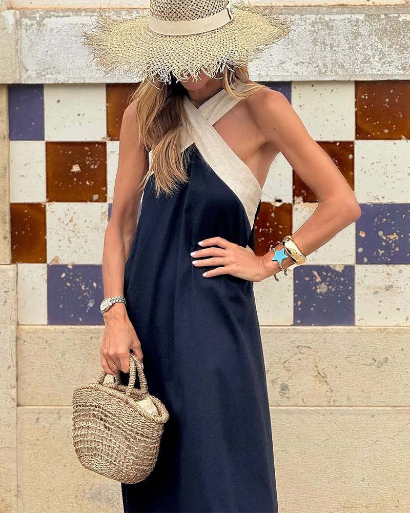 Olive™ | Cross Neck Dress