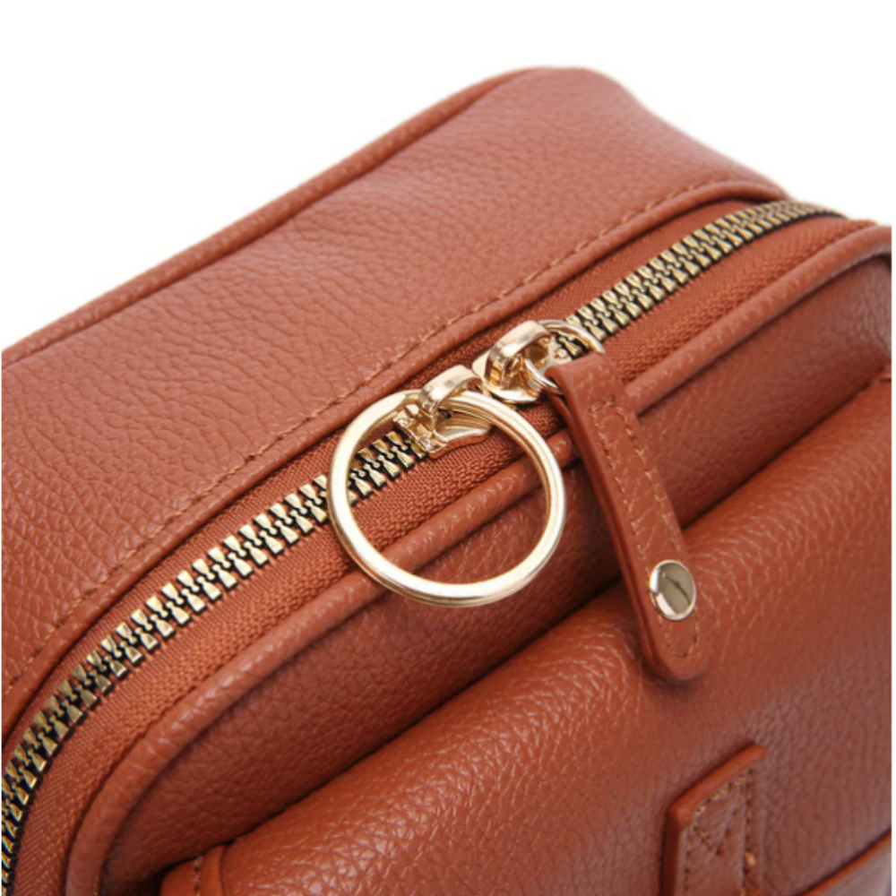 Crystal | Classic Leather Crossbody Bag