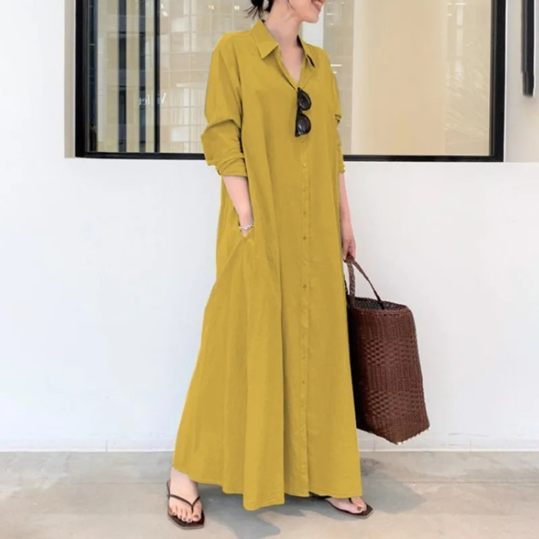 Carmen | Soft Cotton Shirt Dress