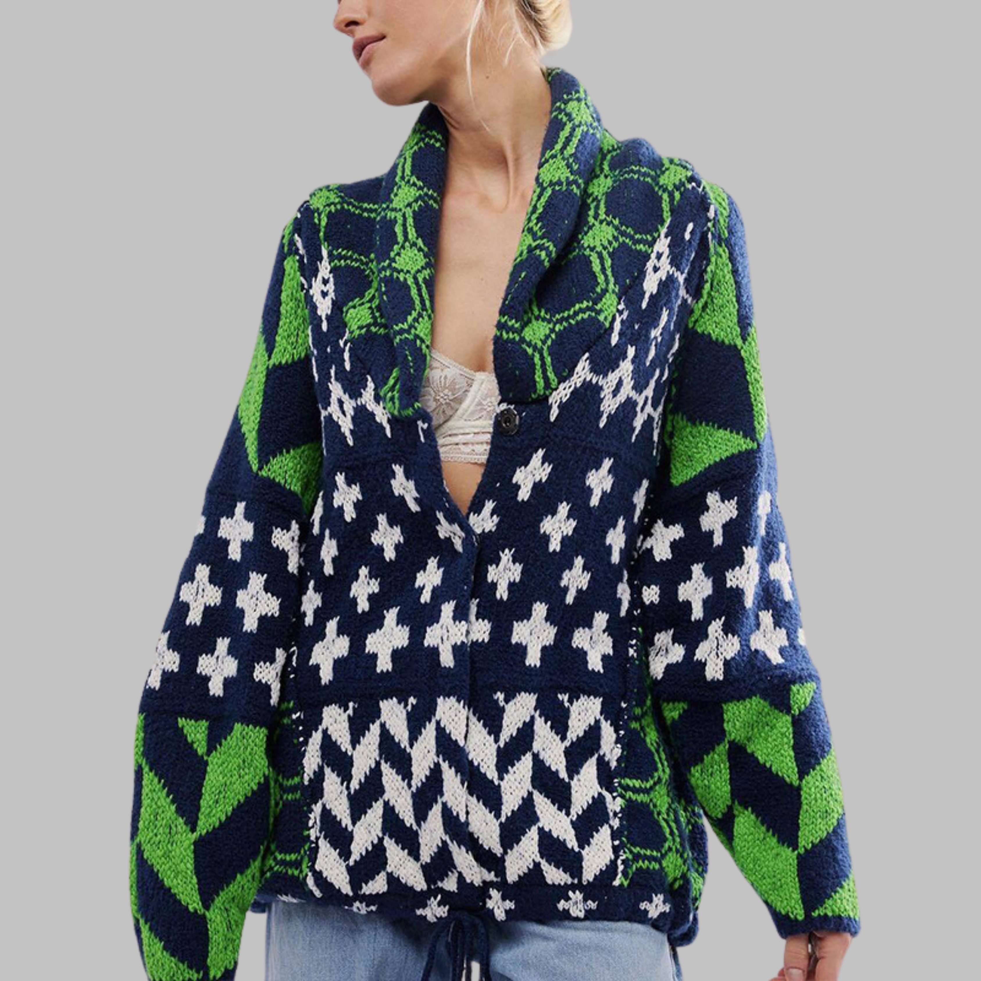 Lorraine™ | Vintage Oversized Cardigan