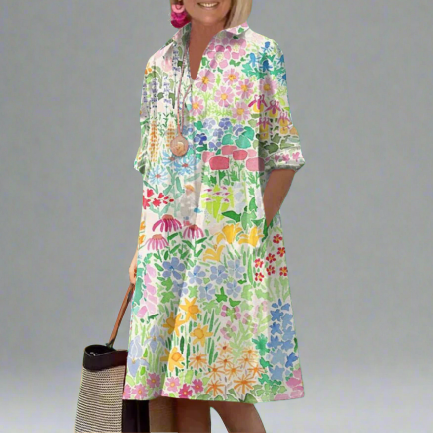Eira | Lightweight Floral Print Summer Dress