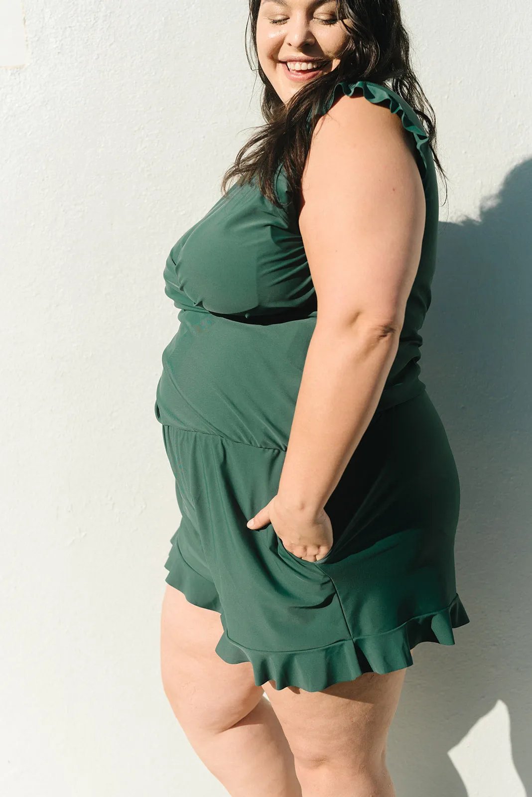 Amy™ | Flattering Ruffle Swimsuit with Bust Support