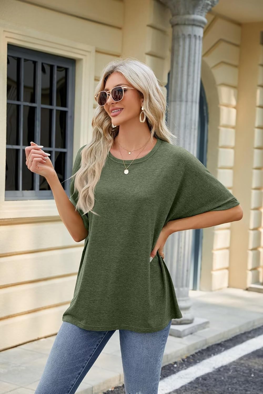 Patricia | Flowy Dolman Top
