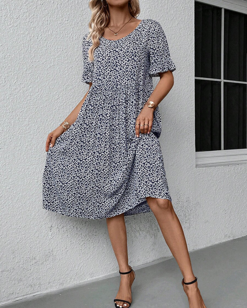 Grace™ | Elegant Floral Midi Dress