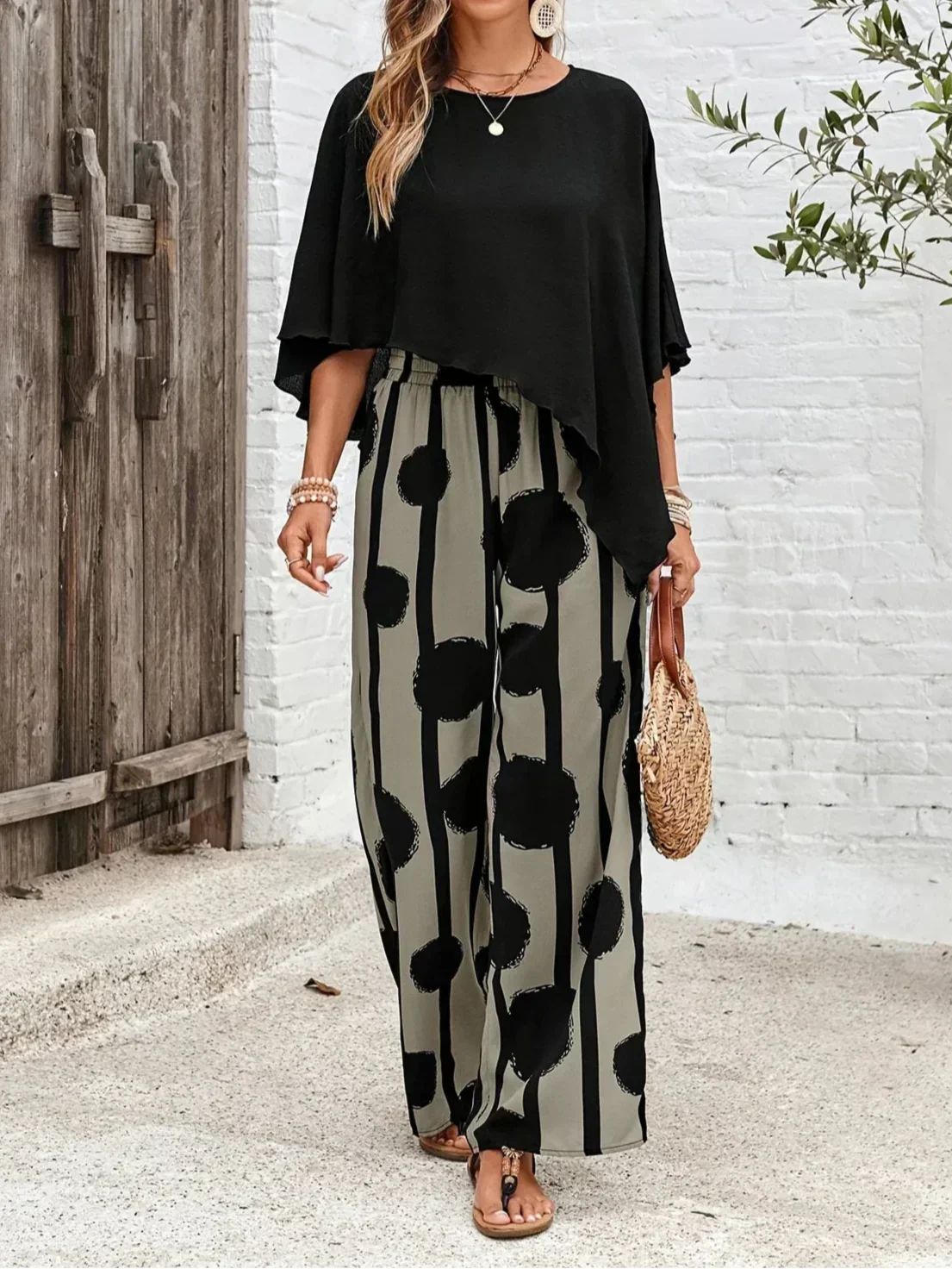 Karin | Comfortable Elastic Waist Two-Piece Set