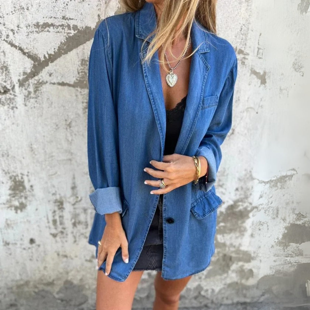 Elina™ | Stylish Denim Jacket
