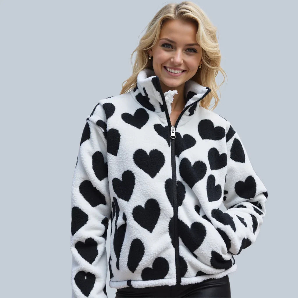 Evelyn™ | Reversible Hearts Jacket