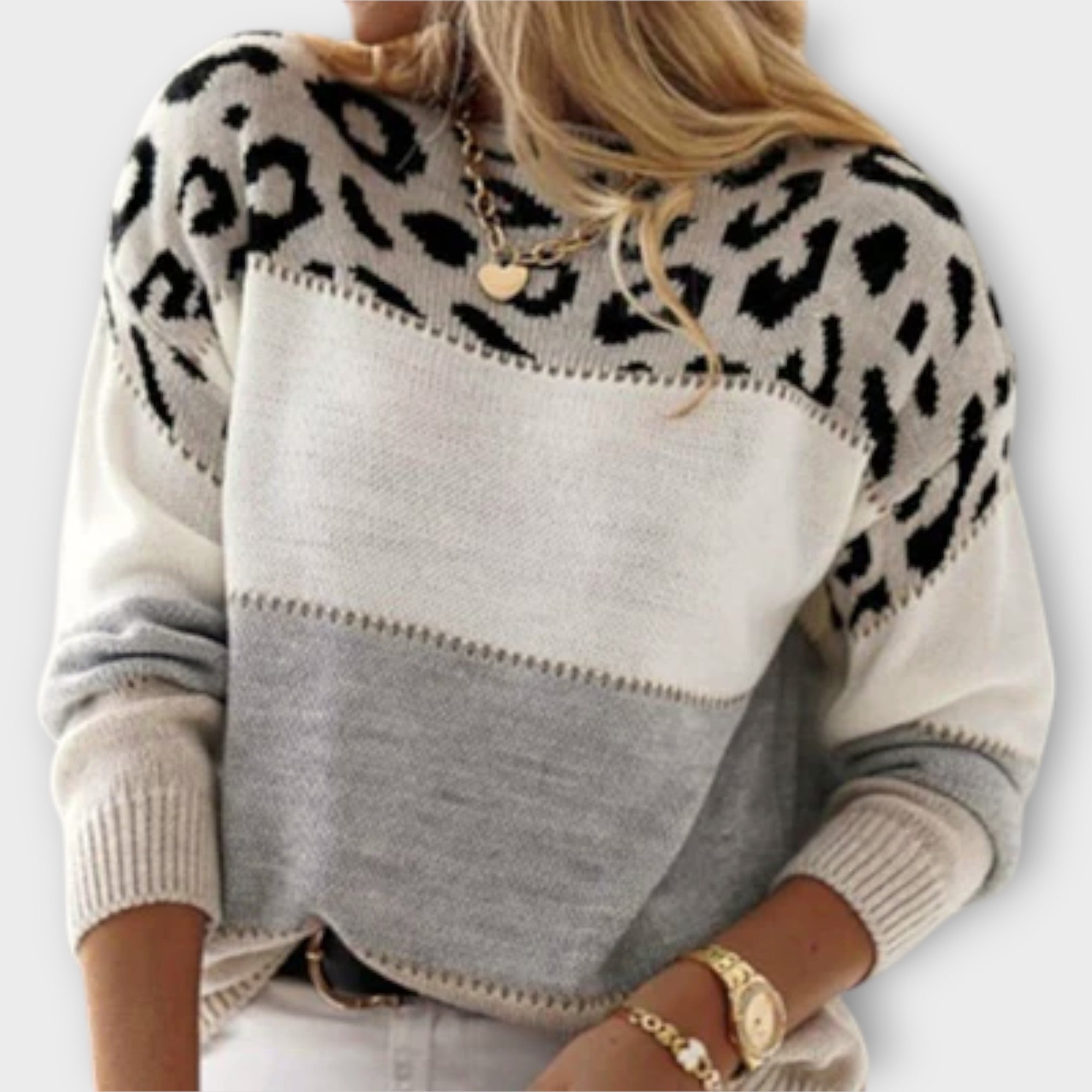 Marisette | Casual Leopard Print Sweater