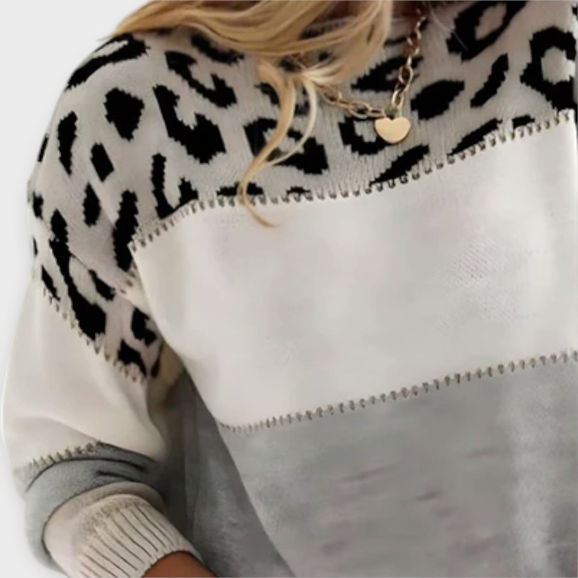 Marisette | Casual Leopard Print Sweater