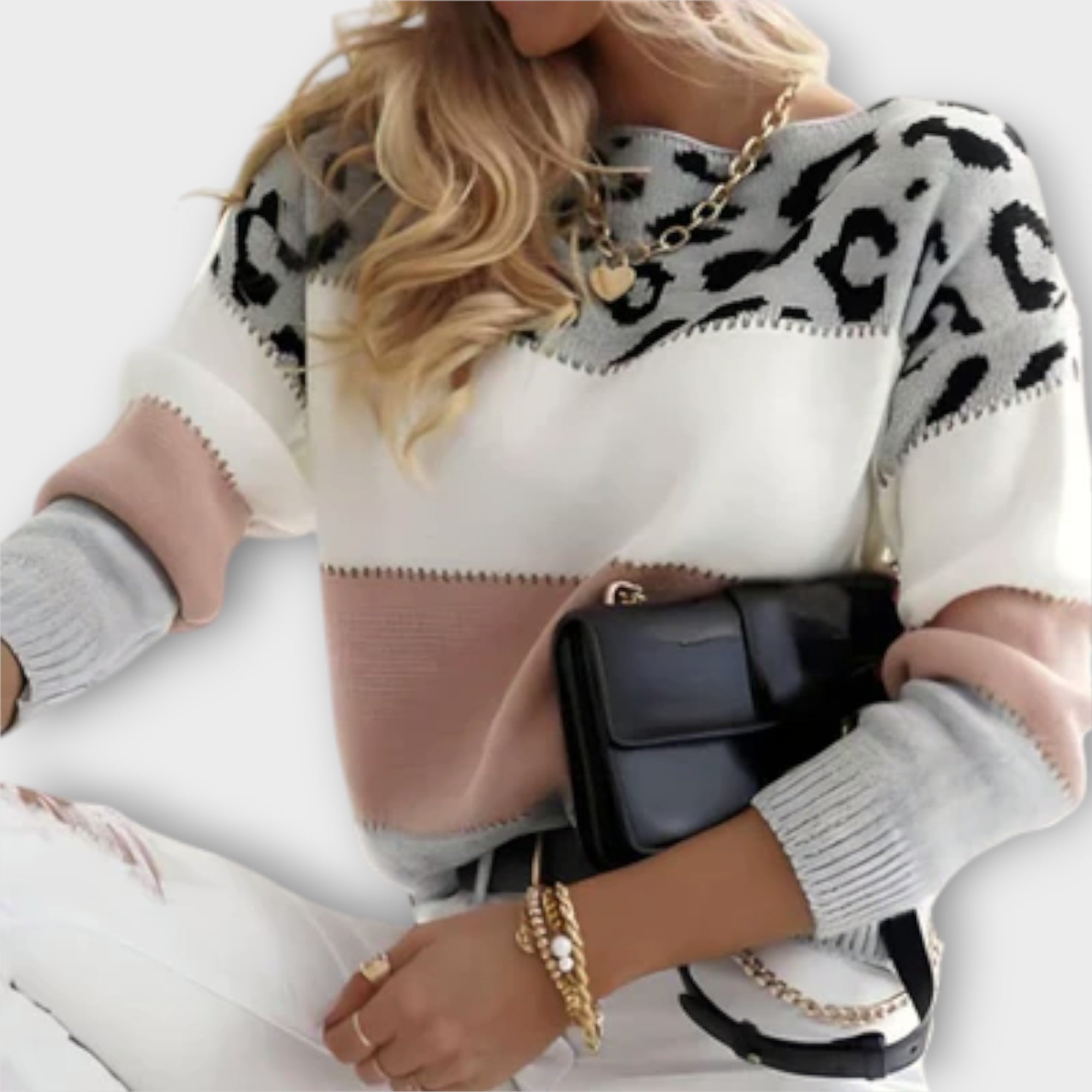 Marisette | Casual Leopard Print Sweater