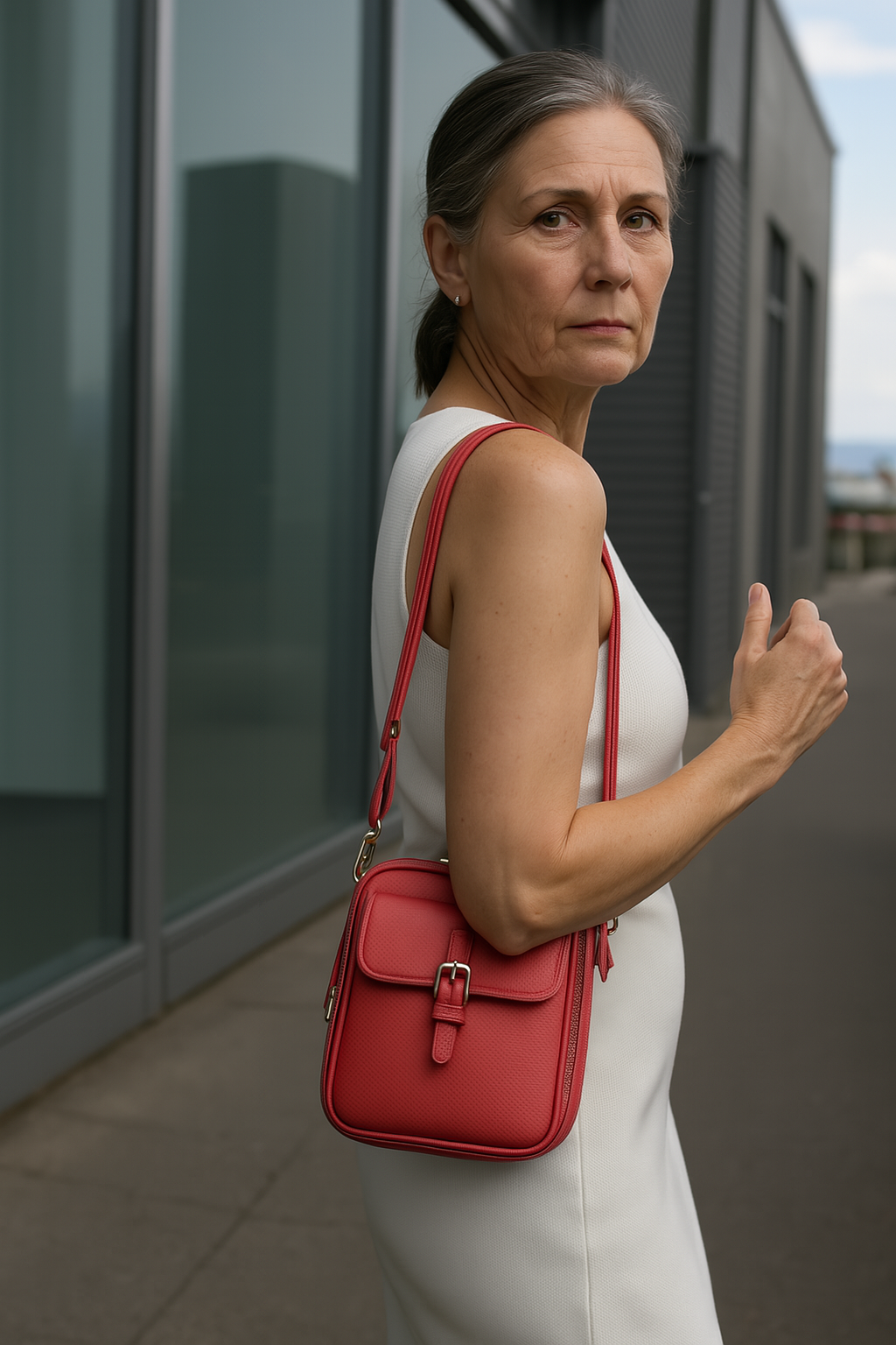 Crystal | Classic Leather Crossbody Bag