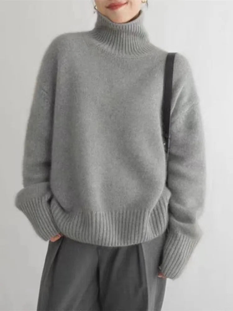 Isabella™ | Cashmere Turtleneck Sweater