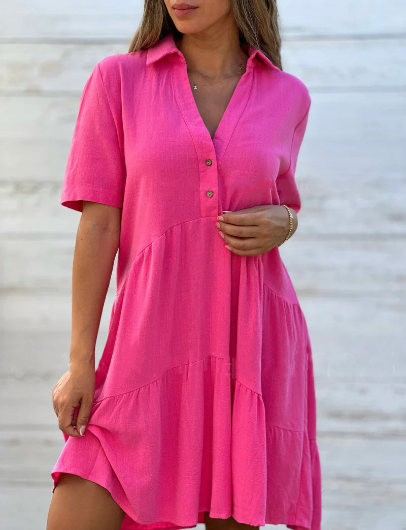 Monelle | Casual Linen Summer Dress
