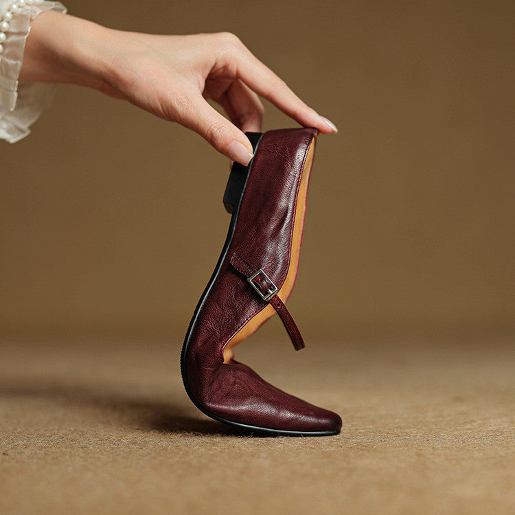 Marilyn | Genuine Leather Mary Jane Mules