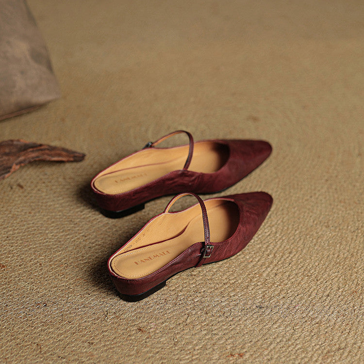 Marilyn | Genuine Leather Mary Jane Mules