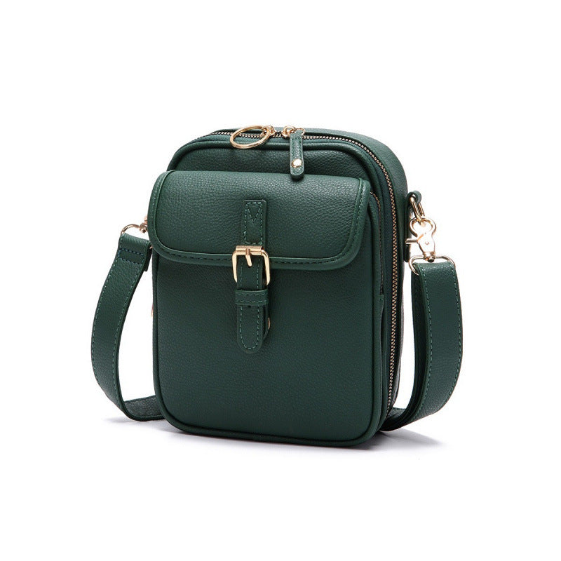 Crystal | Classic Leather Crossbody Bag
